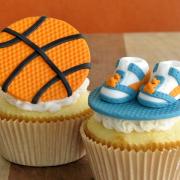 Nothin' But Net Basketball Cupcake Tutorial