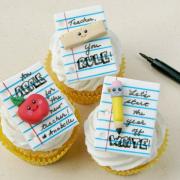 Noteworthy Back to School Cupcakes