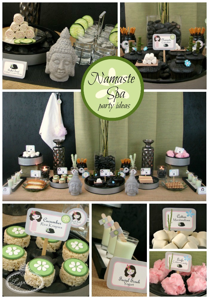 Namaste Spa party ideas ~ Lynlee's