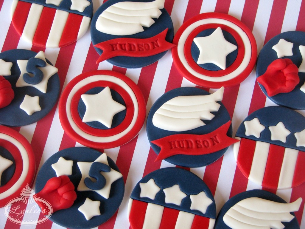 Captain America Cupcakes