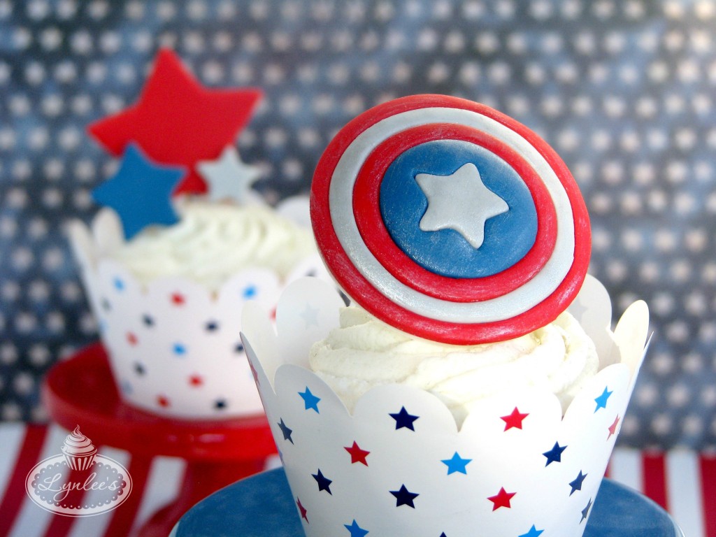 Captain America Cupcakes