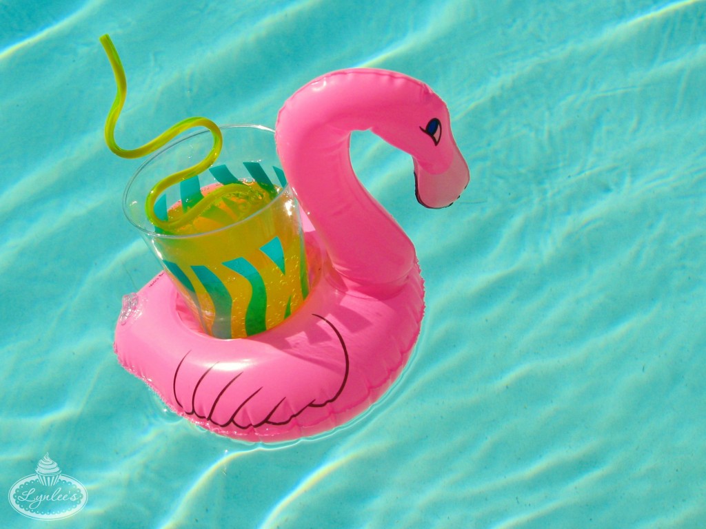 Endless Summer floating flamingo coaster ~ Lynlee's