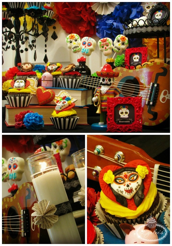 Book of Life dessert table close-up ~ Lynlee's