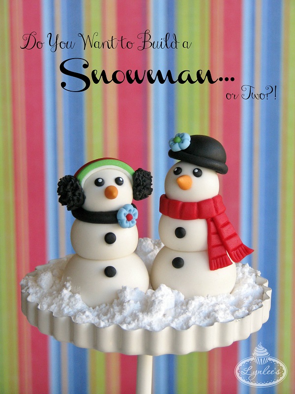 Snowman fondant tutorial ~ Lynlee's
