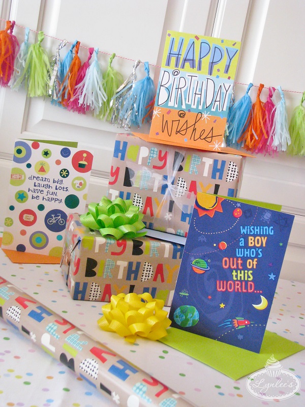 Boyish birthday cards & gift wrap