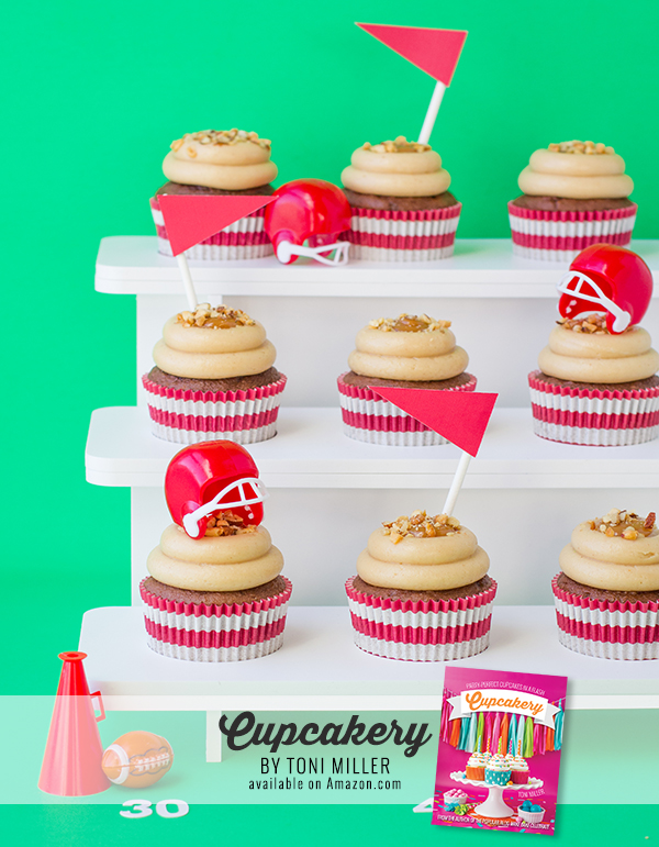 Football Cupcakes from Cupcakery Book