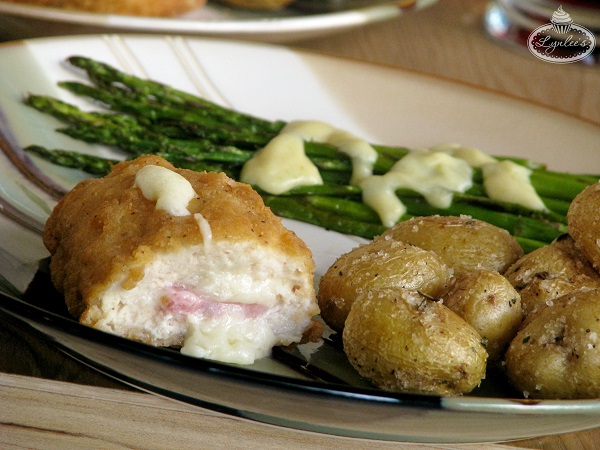 Chicken Cordon Bleu with Hollandaise Sauce