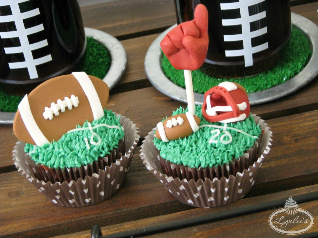 Football Cupcake Toppers