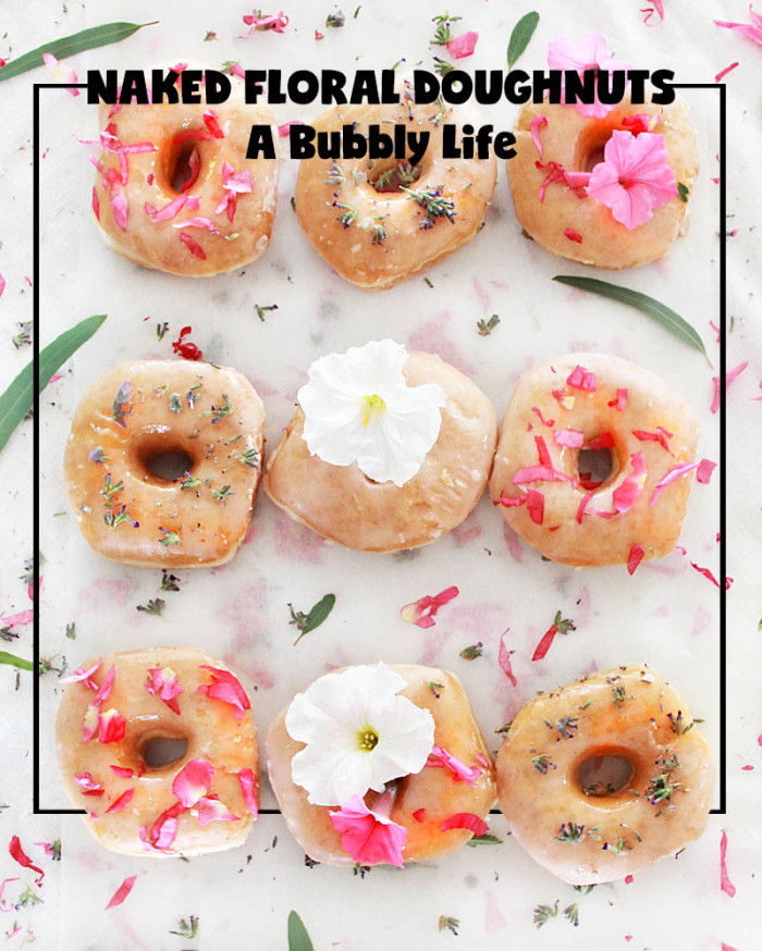 Naked Floral Doughnuts