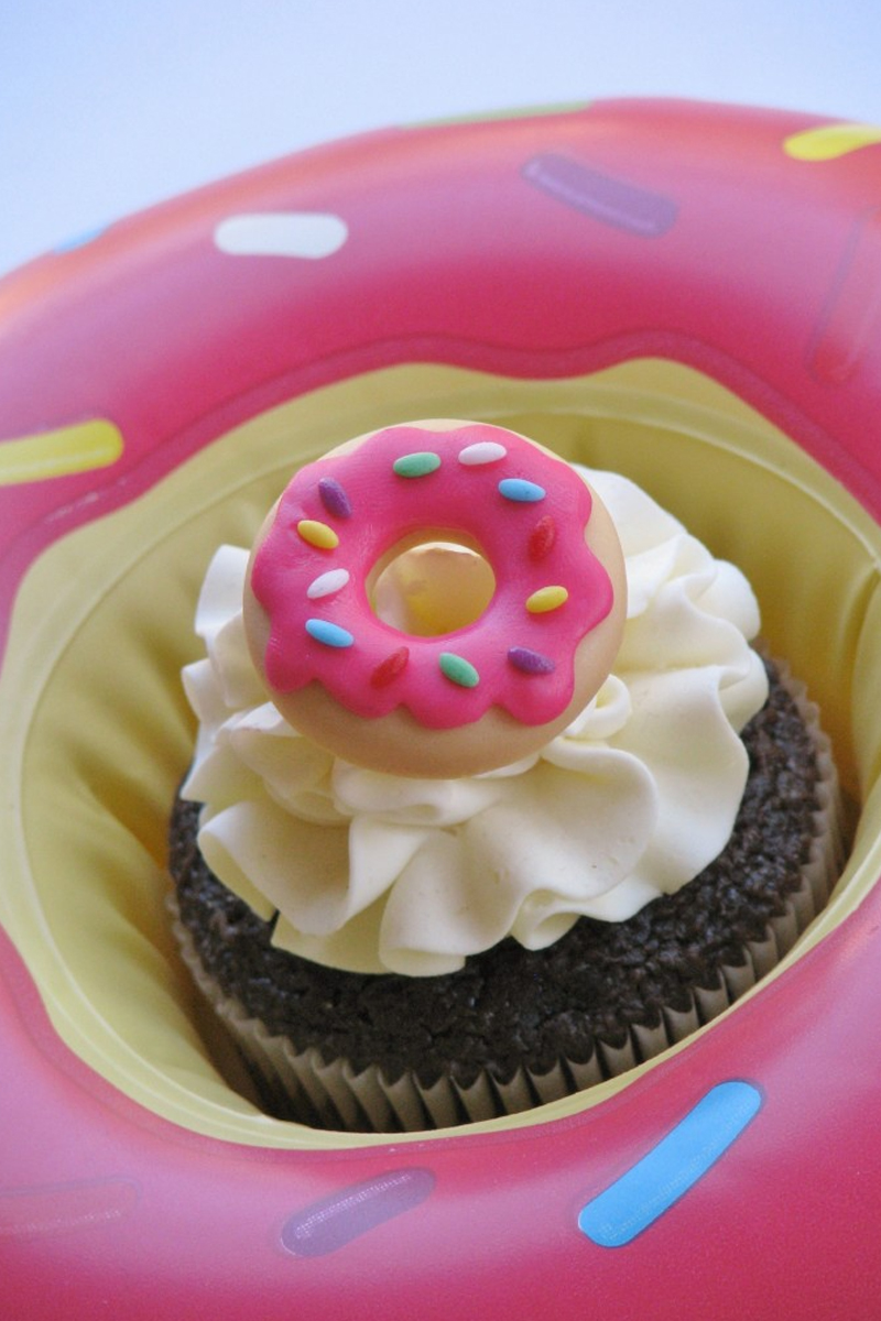 Donut Edible Image Cupcake Topper